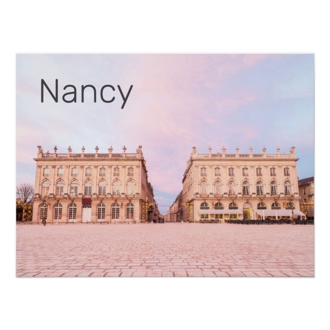 Pôster Nancy Place Stanislas Grand Est France Sunset (Frente)