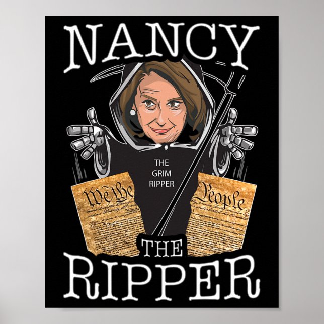 Poster Nancy The Ripper Pelosi Rips The Constitution Pro  (Frente)