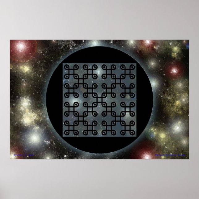 Poster Nanochip Quincuncial BioSpacetime (Frente)