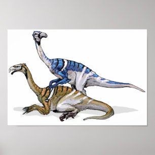 Poster Nanshiungosaurus - Cretaceous Dinosaur Portfolio