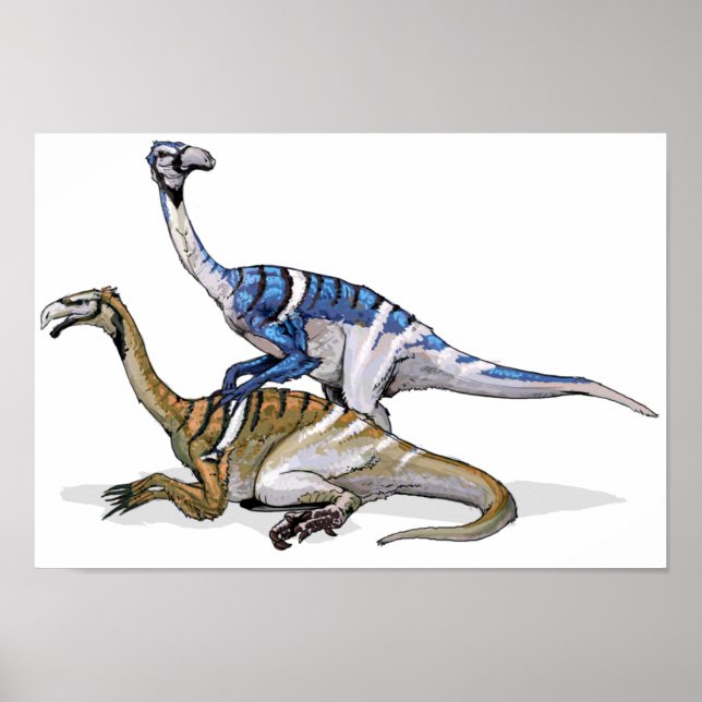 Poster Nanshiungosaurus - Cretaceous Dinosaur Portfolio (Frente)