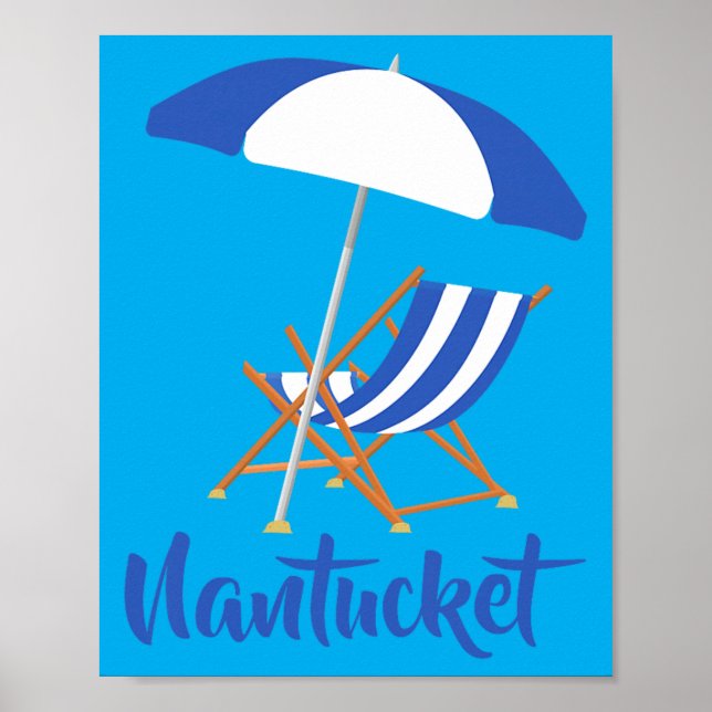 Poster Nantucket Cape Cod Praia Náutico Costa ed (Frente)