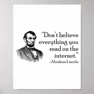 Poster Não Acredite em Tudo o Que Lê na Internet