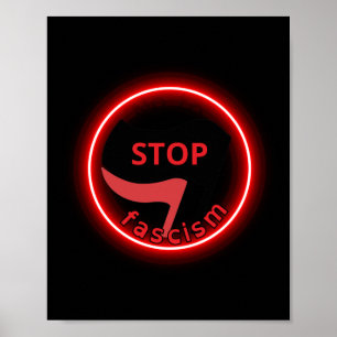 Poster Não ao fascismo