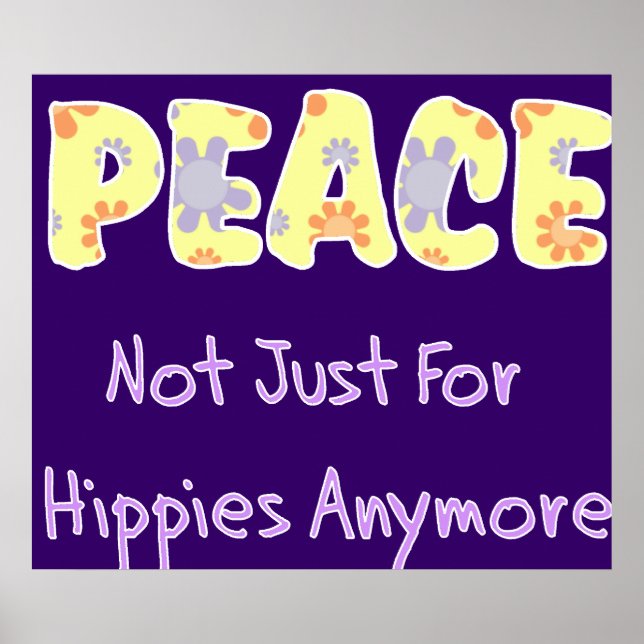 Poster Não Apenas Para Hippies (Frente)