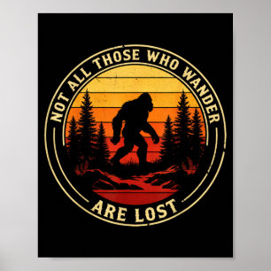 Poster Não aqueles que vagueiam estão perdidos bigfoot vi