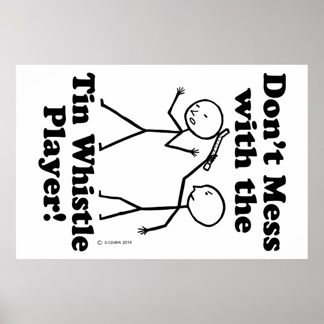 Pôster Não brinque com o assobio de estanho (Frente)