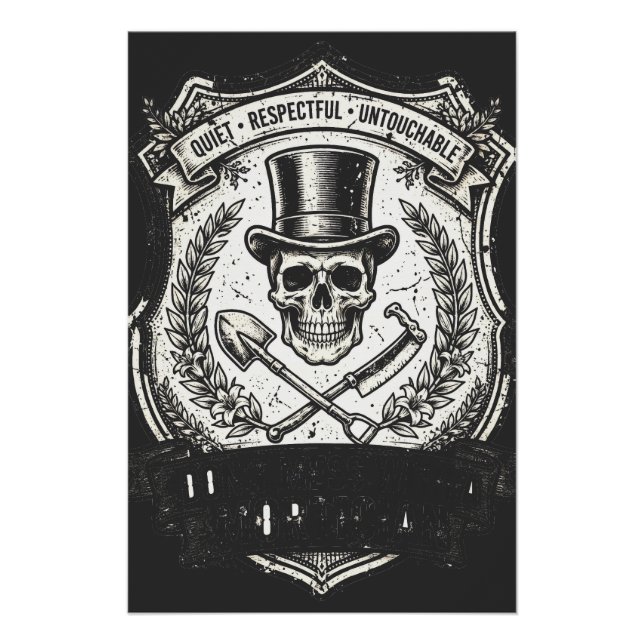 Pôster Não Brinque com o Funerário (Frente)