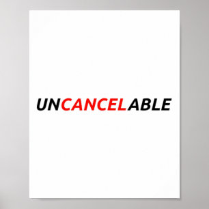 Poster Não Cancelável Tornar Fala Livre Resistir Anti Can