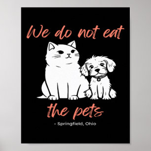 Poster Não Comemos os Animais de Estimação Springfield Oh