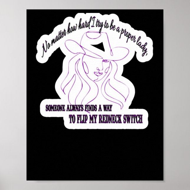 Poster Não Como Tento Ser Uma Dama Adequada (Frente)