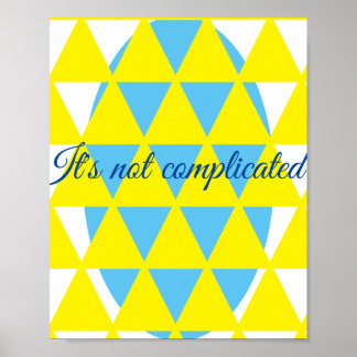 Poster Não complicado