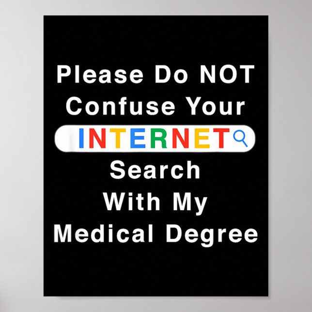 Poster Não Confunda Sua Pesquisa no Google Com Meu Conhec (Frente)