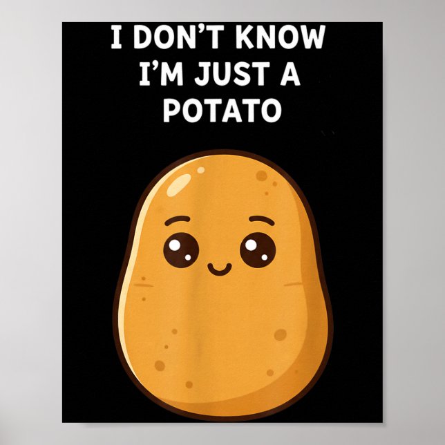 Poster Não conheço um desenho engraçado de batata comida  (Frente)