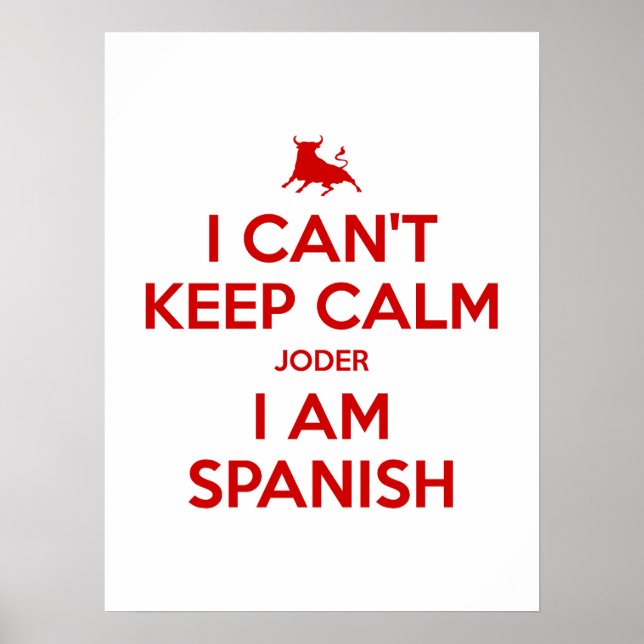 Poster Não consigo ficar calmo (Frente)