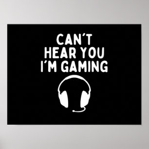 Poster Não consigo ouvir você, estou jogando um jogador