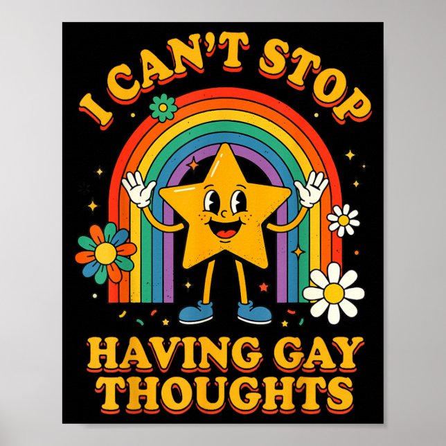 Poster Não consigo parar de ter pensamentos gays  (Frente)