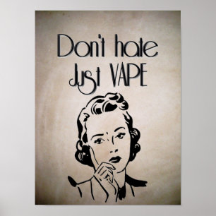 Poster Não deie apenas Vape
