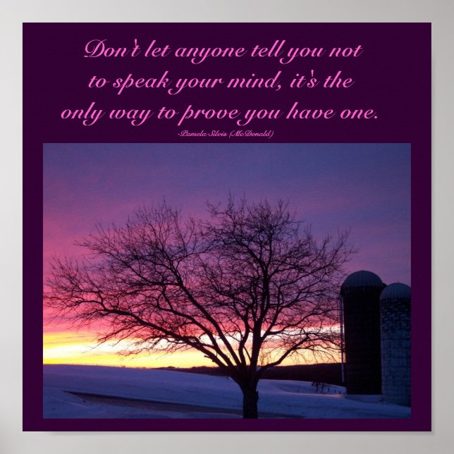 Poster Não deixe ninguém te dizer...poster de Cotação (Frente)