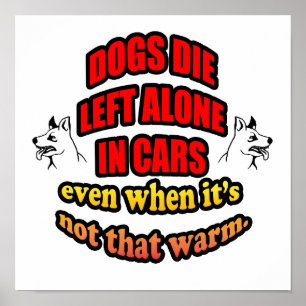 PÔSTER NÃO DEIXE SEUS ANIMAIS DE ESTIMAÇÃO SOZINHOS EM