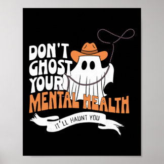 Poster Não Deixe sua Saúde Mental de Lado no Halloween Ps