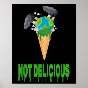 Poster Não Deliciosa Natureza Da Terra Alterações Climáti