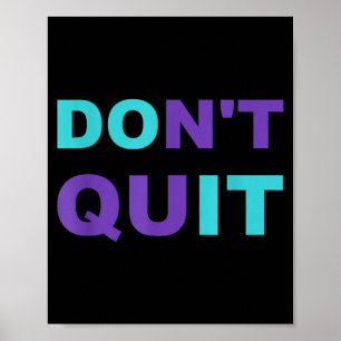 Poster Não Desista Da Inspiração Perseverança Inspiradora