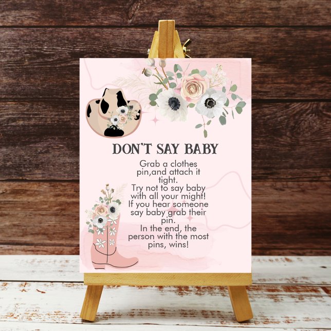 Poster Não digas que a menina ocidental Rodeo (Criador carregado)