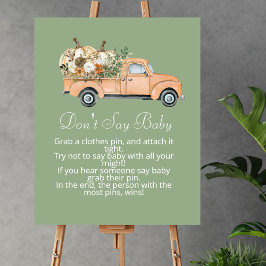 Poster Não digas que o bebê cai no carrinho velho da vint