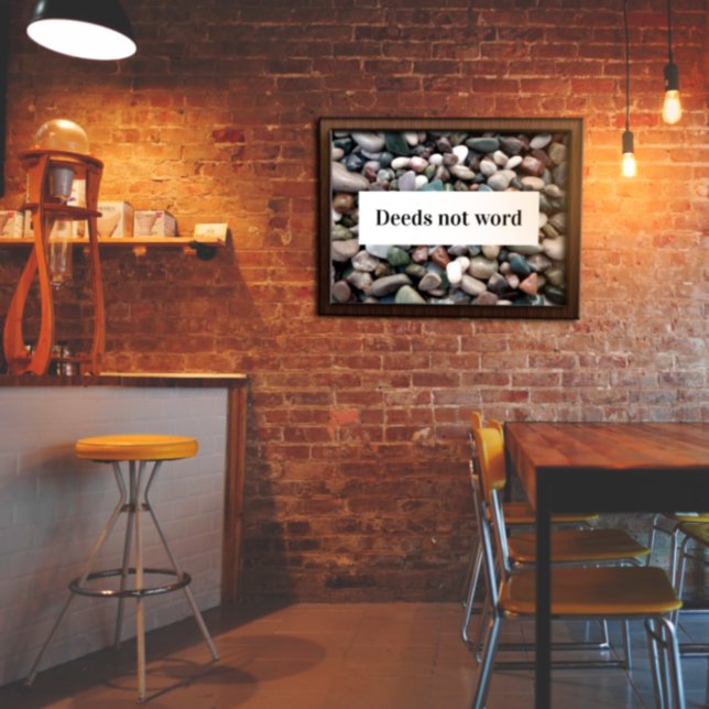 Poster Não diz provérbio inspirador (Criador carregado)