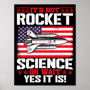 Poster Não é ciência de foguetes oh espere Dia dos Vetera