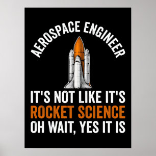 Poster Não é ciência de foguetes oh espere Dia dos Vetera