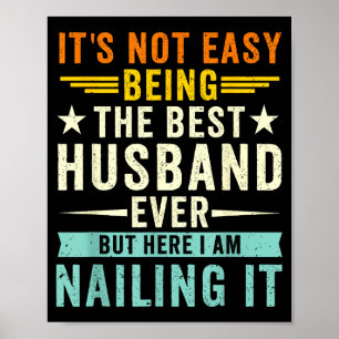 Poster Não é fácil ser o marido marido engraçado esposa