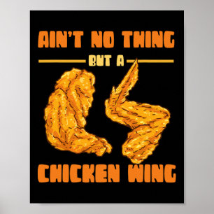 Poster Não é nada além de comida de asa de frango Asa de 