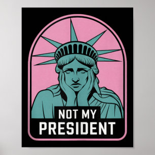 Poster Não É O Meu Presidente Impedidor Que Resistiu Ao A