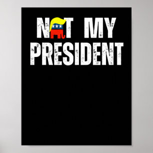 Poster Não é o meu Presidente Trump 2025