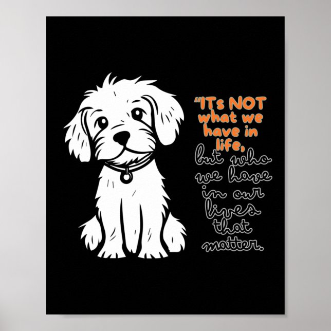 Poster Não É O Que Temos Na Vida, Mas Quem Temos Em Você (Frente)