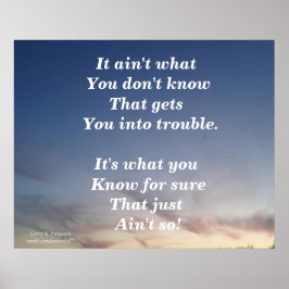 POSTER NÃO É O QUE VOCÊ NÃO SABE