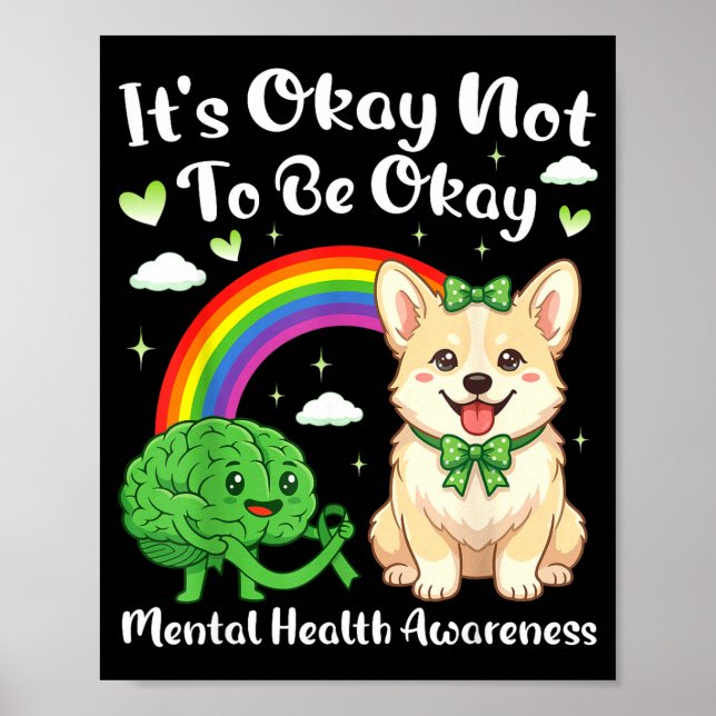 Poster Não é para ser conscientização sobre saúde mental  (Frente)