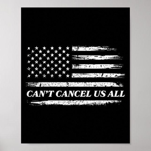 Poster Não É Possível Cancelar Todos Os Eua (Frente)