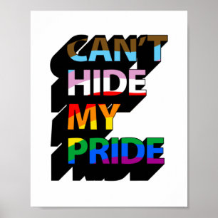 Poster Não é Possível Ocultar Meu Orgulho 3D