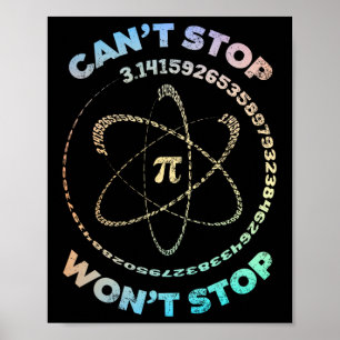 Poster Não É Possível Parar Pi Wont Interromper Pi Day Re