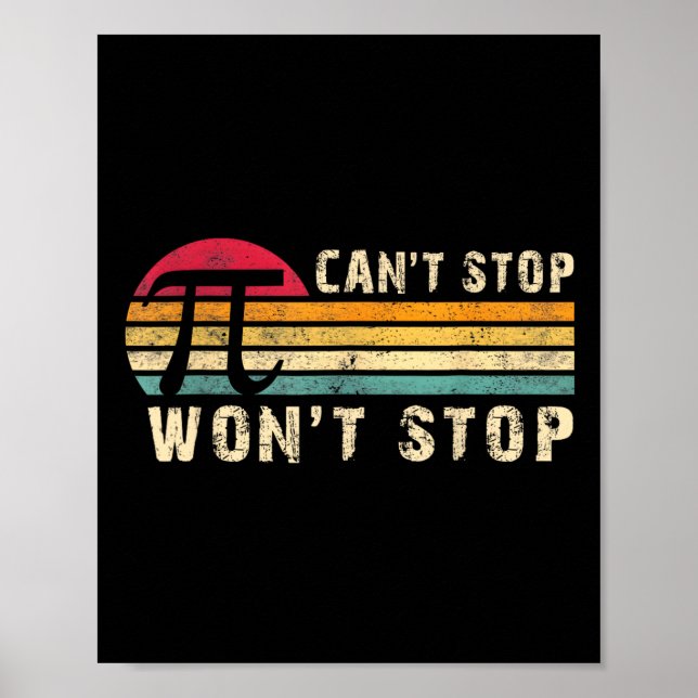 Poster Não É Possível Parar Pi Wont Interromper Pi Day Vi (Frente)