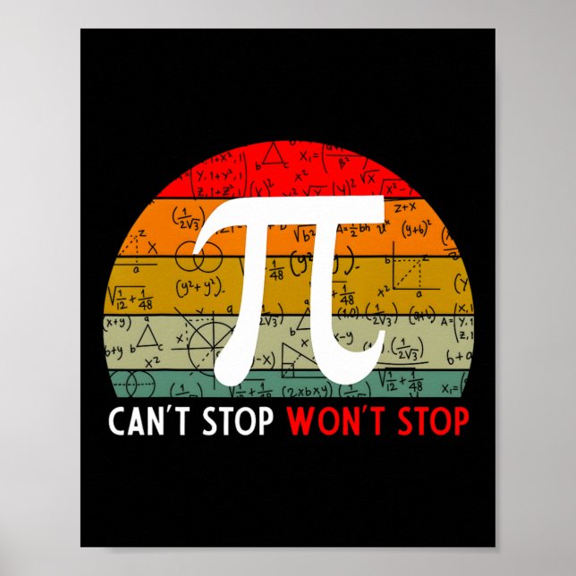 Poster Não É Possível Parar Pi Wont Interromper Pi Day Vi (Frente)