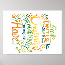 Pôster Não é possível usar a criatividade