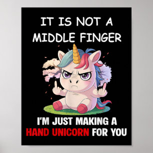 Poster Não É Um Dedo Médio, Estou Apenas Fazendo Uma Mão