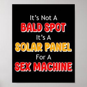 Poster Não É Uma Área Careca É Um Painel Solar Para Uma M