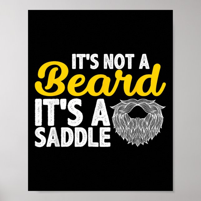 Poster Não É Uma Barba É Uma Saddle - A Barba Engraçada D (Frente)