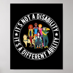 Poster Não É Uma Deficiência É Um Especi De Capacidade Di