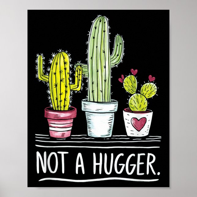 Poster Não É Uma Piada De Cactus Hugger (Frente)